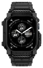 Ремінець для смарт-годинника Spigen Rugged Armor Pro для Apple Watch 10 46 mm Matte Black (ACS08604)