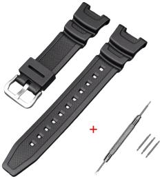 Ремінець для смарт-годинника Modfit для Casio SGW-100 Black SI (1051-1046)