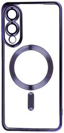 Чохол-накладка Fibra Chrome MagSafe case для Samsung Galaxy S25 Edge Dark Purple (009516-03)