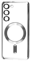 Чохол-накладка Fibra Chrome MagSafe case для Samsung Galaxy S25 Plus/S24 Plus Silver (112244-3)