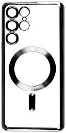 Чохол-накладка Fibra Chrome MagSafe case для Samsung Galaxy S25 Ultra Black (111621-1)