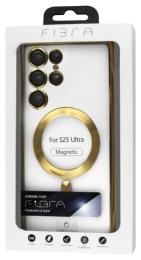 Чохол-накладка Fibra Chrome MagSafe case для Samsung Galaxy S25 FE Gold (009787-02)