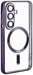 Чохол-накладка Fibra Chrome MagSafe case для Samsung Galaxy S26 Dark Purple (010473-03)