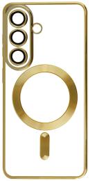Чохол-накладка Fibra Chrome MagSafe case для Samsung Galaxy S26 Gold (010473-04)