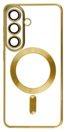 Чохол-накладка Fibra Chrome MagSafe case для Samsung Galaxy S26 Plus Gold (010472-04)