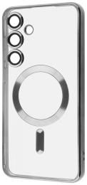 Чохол-накладка Fibra Chrome MagSafe case для Samsung Galaxy S26 Plus Silver (010472-02)