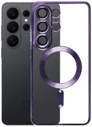 Чохол-накладка Fibra Chrome MagSafe case для Samsung Galaxy S26 Ultra Dark Purple (009798-03)