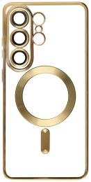 Чохол-накладка Fibra Chrome MagSafe case для Samsung Galaxy S26 Ultra Gold (009798-02)