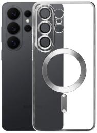 Чохол-накладка Fibra Chrome MagSafe case для Samsung Galaxy S26 Ultra Silver (009798-04)