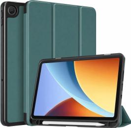 Чохол-книжка для планшета BeCover Flexible TPU Matte для Xiaomi Redmi Pad 2 SE 9.7 (2026) Dark Green з кріпленням для стилусу (716152)