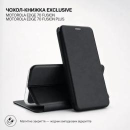 Чохол-книжка BeCover Exclusive для Motorola Edge 70 Fusion/70 Fusion Plus Black (716177)