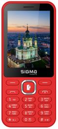 Кнопковий телефон Sigma mobile X-style 31 Power Type-C Red (Уцінений)