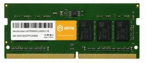 Оперативна память ATRIA 16GB SO-DIMM DDR5 5600 MHz CL46 (UAT55600CL46SK1/16)