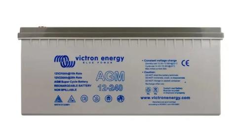 Акумулятор для ДБЖ Кристал Профиль AGM Deep Cycle Victron energy 12V/240 Ah M8 (522 х 240 х 224), 42 кг Q1/24