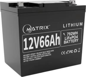 Акумулятор для ДБЖ Matrix LiFePo4 12.8V-80Ah 1, 024kWh (260 * 170 * 220мм)