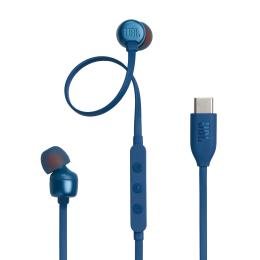 Дротові навушники JBL Tune 310C Blue (JBLT310CBLU)
