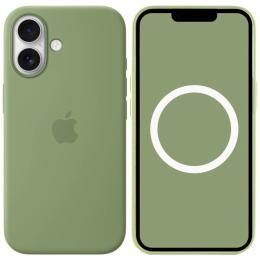 Чохол-накладка EpiK Silk (AAA) with Magnetic Fit and Animation для Apple iPhone 17 (6.3) Light Moss
