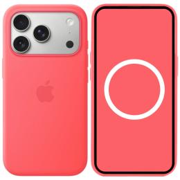 Чохол-накладка EpiK Silk (AAA) with Magnetic Fit and Animation для Apple iPhone 17 Pro Max (6.9) Bright Guava