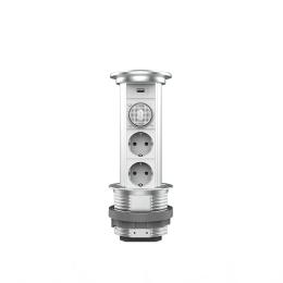 Розетка LIVOLO VL-SHS021-FCTC-FCF-S Silver