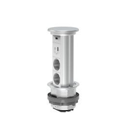 Розетка LIVOLO VL-SHS021-FCTC-FCUA.UC-S Silver