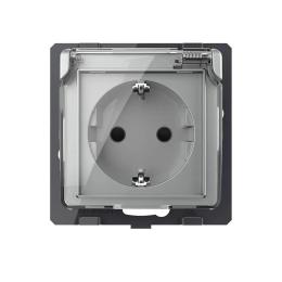 Розетка LIVOLO VL-FCTC16A/XW001-2IP Gray