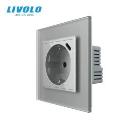 Розетка LIVOLO VL-C7CTF16A.UC18W-2IS06 Matte Gray