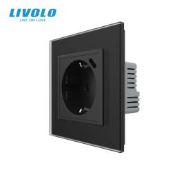 Розетка LIVOLO VL-C7CTF16A.UC18W-2BS06 Matte Black