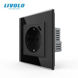 Розетка LIVOLO VL-C7CTF16A.UC18W-2BP Black