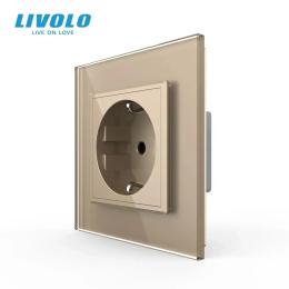Розетка LIVOLO VL-C7FCTC16A-2AP Gold