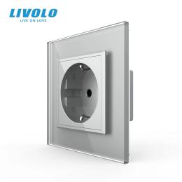 Розетка LIVOLO VL-C7FCTC16A-2IP Gray