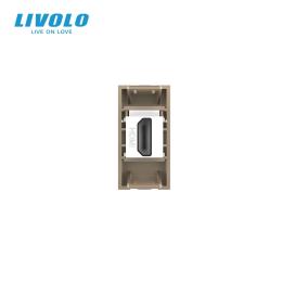Розетка LIVOLO VL-FCHD-1APS21 Gold