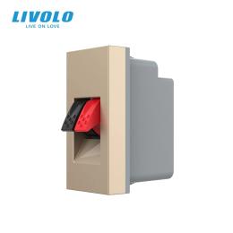 Розетка LIVOLO VL-FCSD-1APS01 Gold
