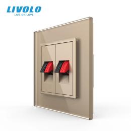 Розетка LIVOLO VL-C7FCSD/FCSD-2AP Gold