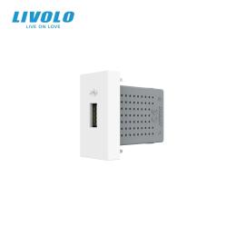 Розетка LIVOLO VL-FCUA-1WP White