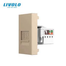Розетка LIVOLO VL-FCCP-1AP Gold