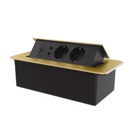Розетка LIVOLO VL-SHS013-TC.CP.T25-AP-A Gold