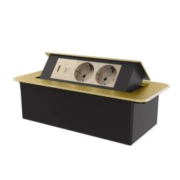 Розетка LIVOLO VL-SHS013-TC.CP.HD-AP-A Gold
