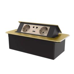Розетка LIVOLO VL-SHS013-TC.T25.UA-AP-A Gold