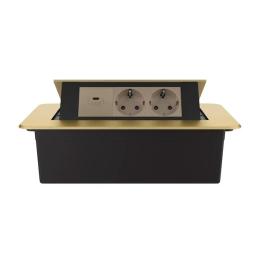Розетка LIVOLO VL-SHS013-TC.UC45W-AP-A Gold