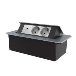 Розетка LIVOLO VL-SHS013-TC.UC45W-IP-G Gray