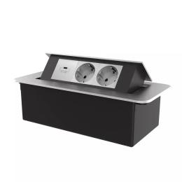 Розетка LIVOLO VL-SHS013-TC.UC45W-IP-S Silver