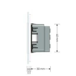 Розетка LIVOLO VL-C7FCTC16A-10WP White
