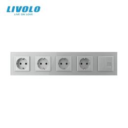 Розетка LIVOLO VL-C7FCTC16A-10IS05 Gray