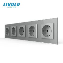Розетка LIVOLO VL-C7FCTC16A-10IP Gray