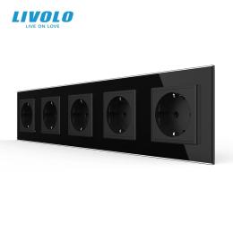 Розетка LIVOLO VL-C7FCTC16A-10BS05 Black