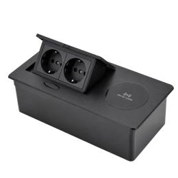 Розетка LIVOLO VL-SHS014-TC.T25.UA-BP-B Black