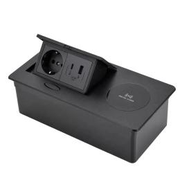Розетка LIVOLO VL-SHS014-TC.UA.UC-BP-B Black