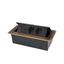 Розетка LIVOLO VL-SHS013-TC.CP.HD-BP-BR Bronze