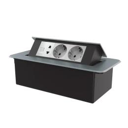 Розетка LIVOLO VL-SHS013-TC.CP.T25-IP-G Gray