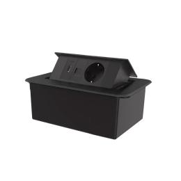 Розетка LIVOLO VL-SHS012-TC.CP-BP-B Black